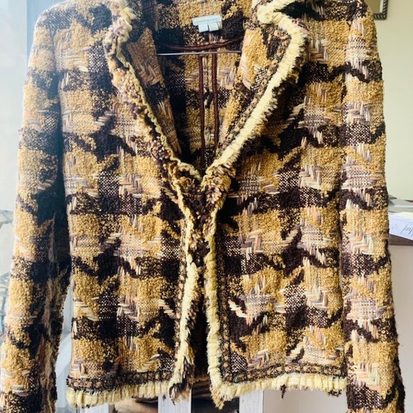 Cynthia Rose Women's Knit Tweed Blazer - Picture 2 of 5